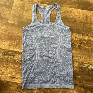 Lululemon swiftly tech tank top, blue, size 4